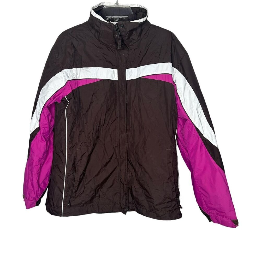 Vintage y2k 2000s Columbia brown pink white coat